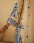 White Lily Breeze – Dori Embroidered Straight Suit Set